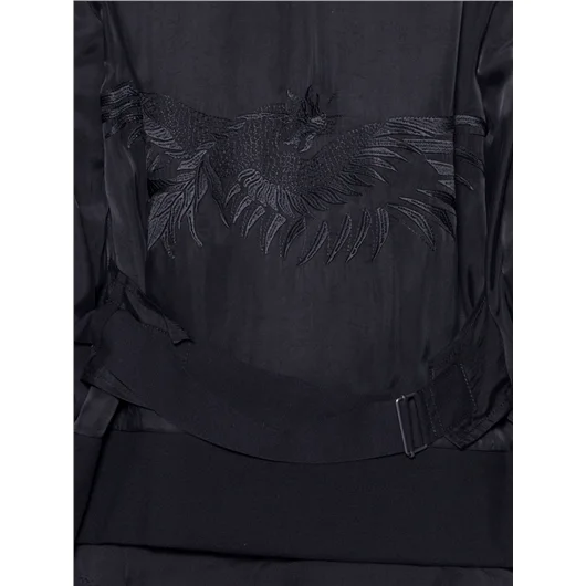 ANN DEMEULEMEESTER BOMBER OVERSIZE CON TAGLI