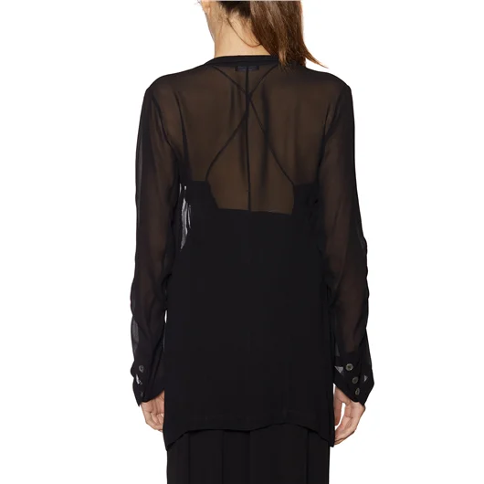 ANN DEMEULEMEESTER CAMICIA IN CREPE