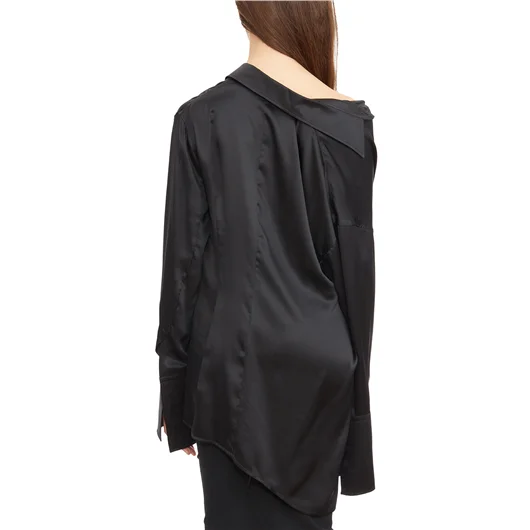 ANN DEMEULEMEESTER CAMICIA JOTIE IN SATIN