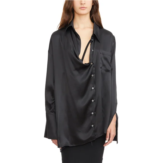 ANN DEMEULEMEESTER CAMICIA JOTIE IN SATIN