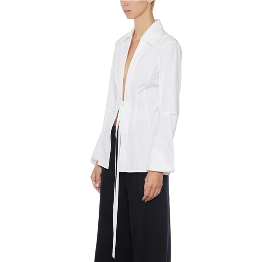 ANN DEMEULEMEESTER CAMICIA LINSEY APERTA