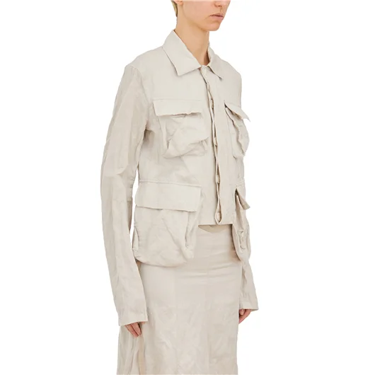 ANN DEMEULEMEESTER CARGO JACKET ULTRA LIGHT