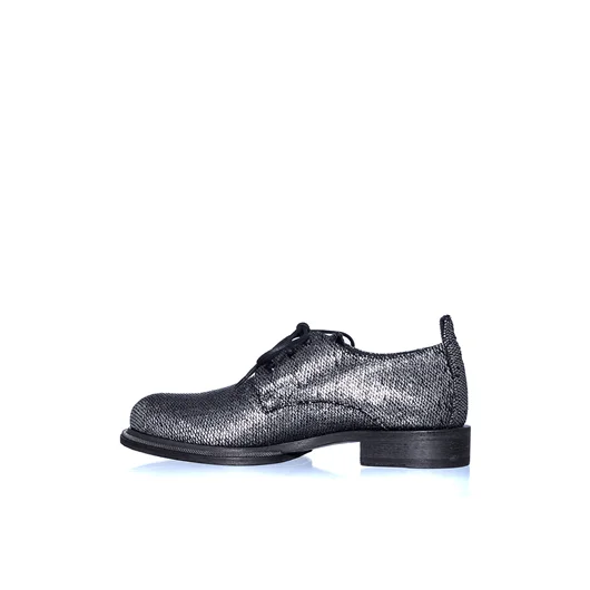 ANN DEMEULEMEESTER DERBY STRINGATA IN ARGENTO