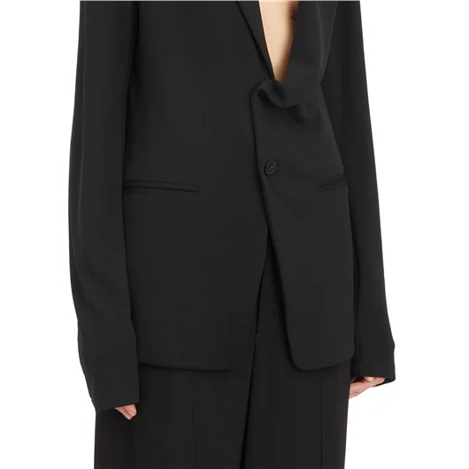 ANN DEMEULEMEESTER GIACCA ASIMMETRICA NOVA LIGHT