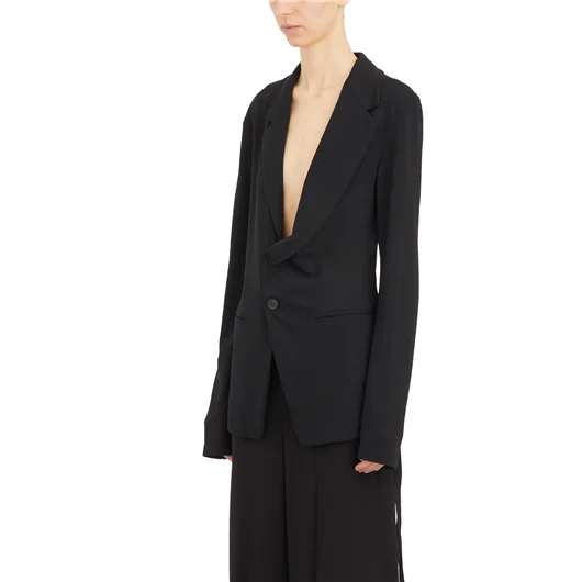 ANN DEMEULEMEESTER GIACCA ASIMMETRICA NOVA LIGHT