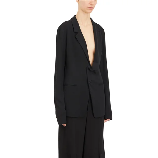 ANN DEMEULEMEESTER GIACCA ASIMMETRICA NOVA LIGHT