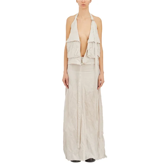 ANN DEMEULEMEESTER GILET CARGO IN COTONE