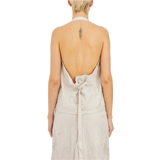 ANN DEMEULEMEESTER GILET CARGO IN COTONE