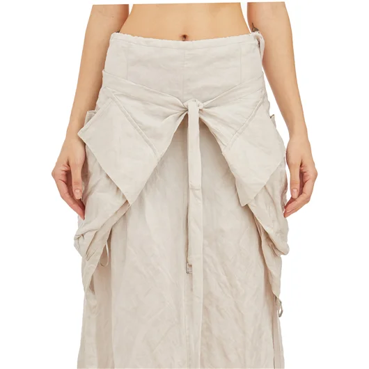 ANN DEMEULEMEESTER GILET CARGO IN COTONE