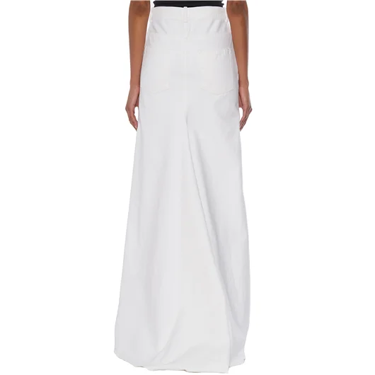 ANN DEMEULEMEESTER GONNA LUNGA IN DENIM GOELE