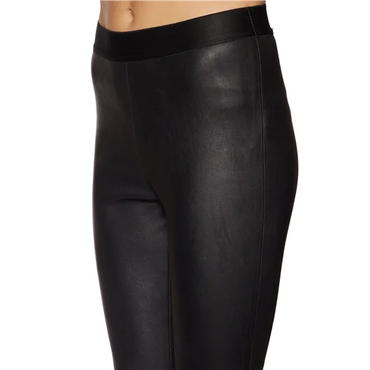 ANN DEMEULEMEESTER LEGGINS IN PELLE STRETCH