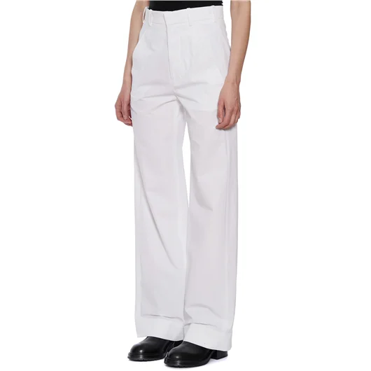 ANN DEMEULEMEESTER PANTALONE IN RASO ANNEKE