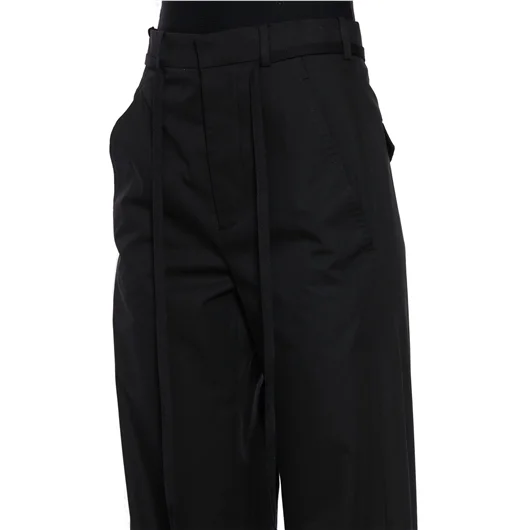 ANN DEMEULEMEESTER PANTALONE IN RASO ANNEKE