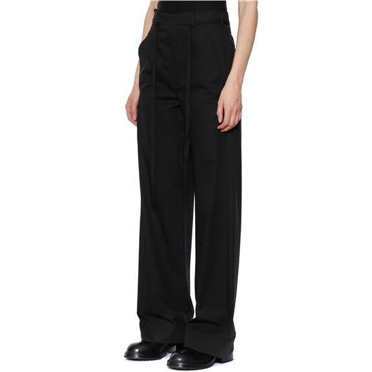 ANN DEMEULEMEESTER PANTALONE IN RASO ANNEKE