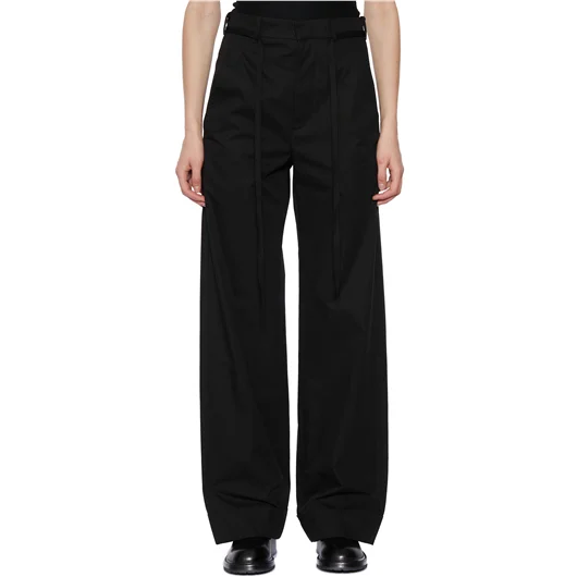 ANN DEMEULEMEESTER PANTALONE IN RASO ANNEKE