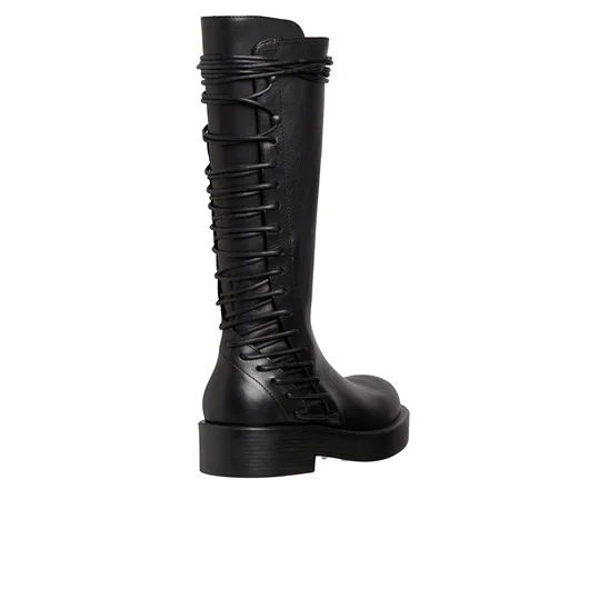 ANN DEMEULEMEESTER STIVALE MICK IN PELLE