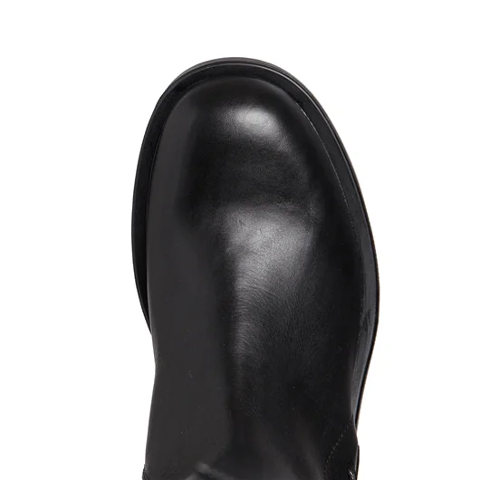 ANN DEMEULEMEESTER STIVALE MICK IN PELLE