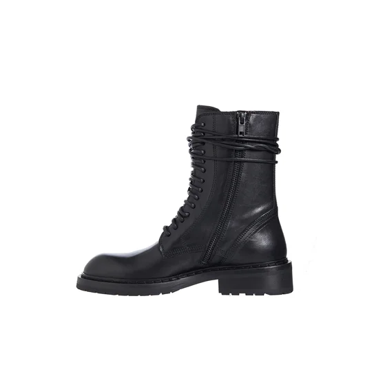 ANN DEMEULEMEESTER STIVALE STRINGATO IN PELLE