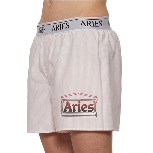 ARIES BERMUDA LOGO IN COTONE
