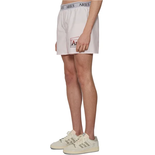 ARIES BERMUDA LOGO IN COTONE