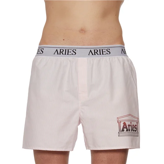 ARIES BERMUDA LOGO IN COTONE