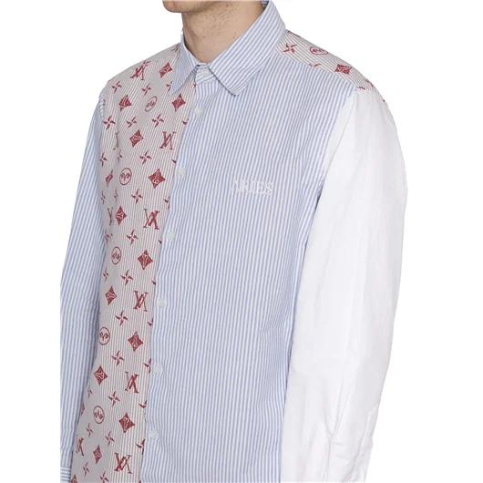 ARIES CAMICIA PATCHWORK IN COTONE