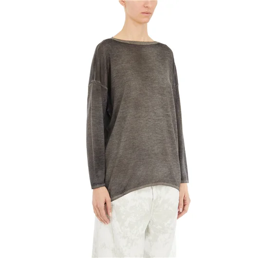 AVANT TOI MAGLIA IN CASHMERE COLLO A BARCHETTA