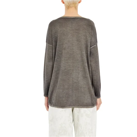 AVANT TOI MAGLIA IN CASHMERE COLLO A BARCHETTA