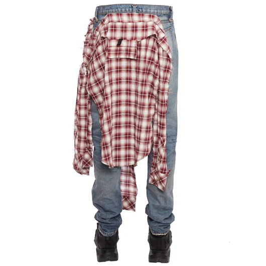 BEN TAVERNITI UNRAVEL JEANS CON CAMICIA