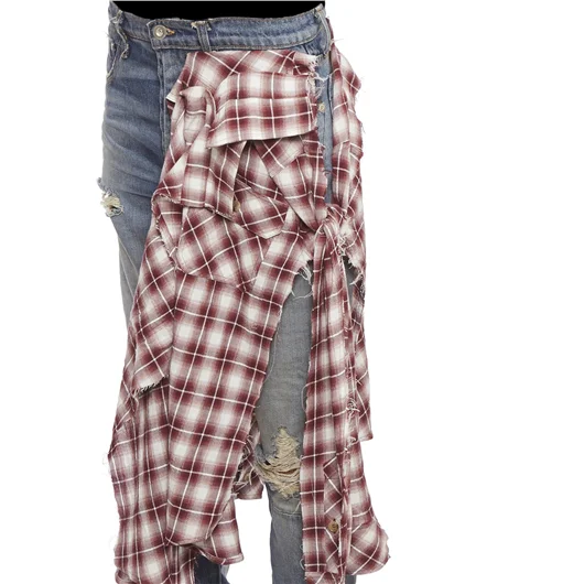 BEN TAVERNITI UNRAVEL JEANS CON CAMICIA