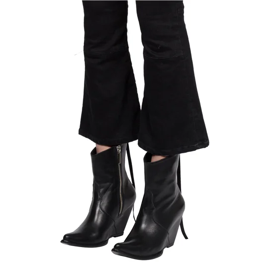 BEN TAVERNITI UNRAVEL JEANS IN DENIM STONE LACE UP