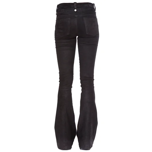 BEN TAVERNITI UNRAVEL PANTALONE FLARED IN SUEDE