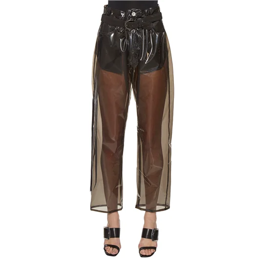 BEN TAVERNITI UNRAVEL PANTALONE OVER IN PVC