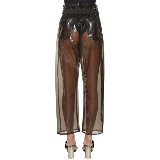 BEN TAVERNITI UNRAVEL PANTALONE OVER IN PVC