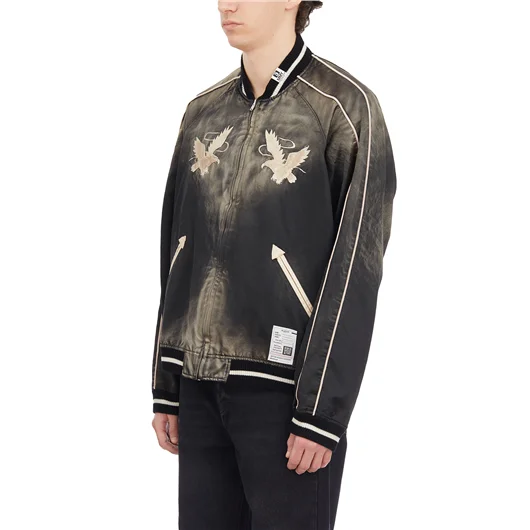 MAISON MIHARA YASUHIRO BOMBER SOUVENIR IN COTONE E RAYON