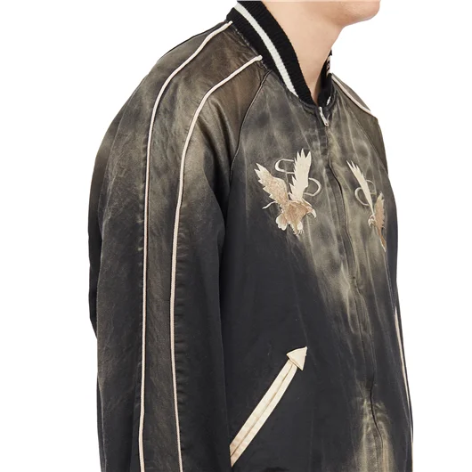 MAISON MIHARA YASUHIRO BOMBER SOUVENIR IN COTONE E RAYON