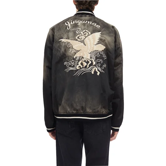 MAISON MIHARA YASUHIRO BOMBER SOUVENIR IN COTONE E RAYON