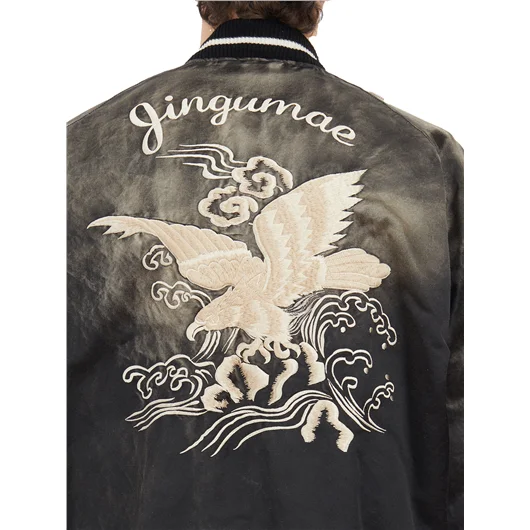 MAISON MIHARA YASUHIRO BOMBER SOUVENIR IN COTONE E RAYON