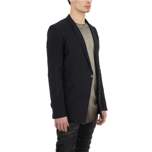 BORIS BIDJAN SABERI BLAZER IN COTONE E LINO