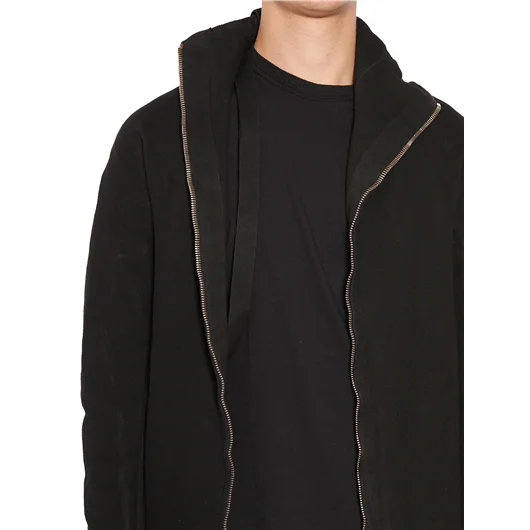 BORIS BIDJAN SABERI FELPA IN COTONE CON ZIP
