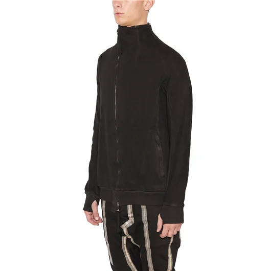 BORIS BIDJAN SABERI FELPA IN COTONE CON ZIP
