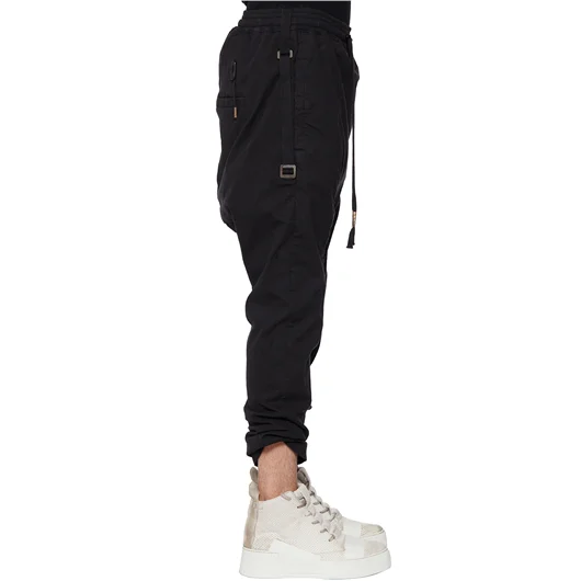 BORIS BIDJAN SABERI PANTALONE IN COTONE E LINO