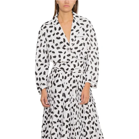 OFF-WHITE CO VIRGIL ABLOH CAMICIA WHITE PUFFY ALL OVER