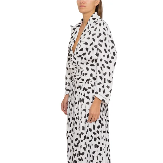 OFF-WHITE CO VIRGIL ABLOH CAMICIA WHITE PUFFY ALL OVER