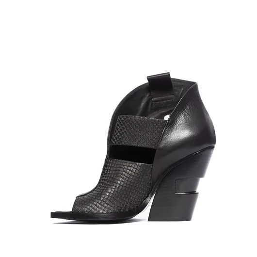 CINZIA ARAIA STIVALETTO APERTO IN PELLE