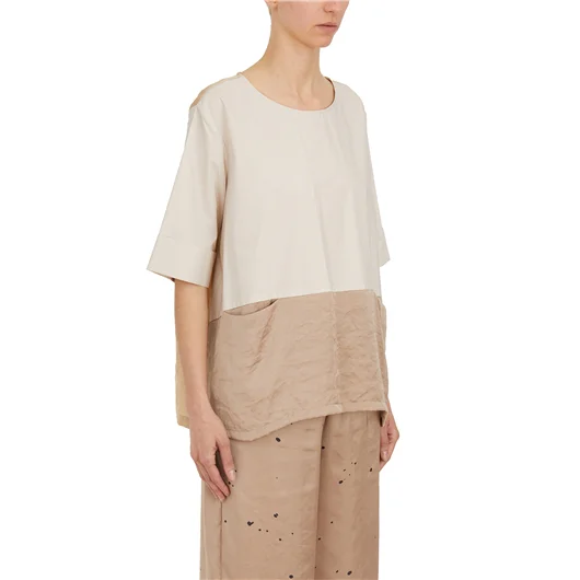 COLLECTION PRIVEE T-SHIRT BIMATERIALE