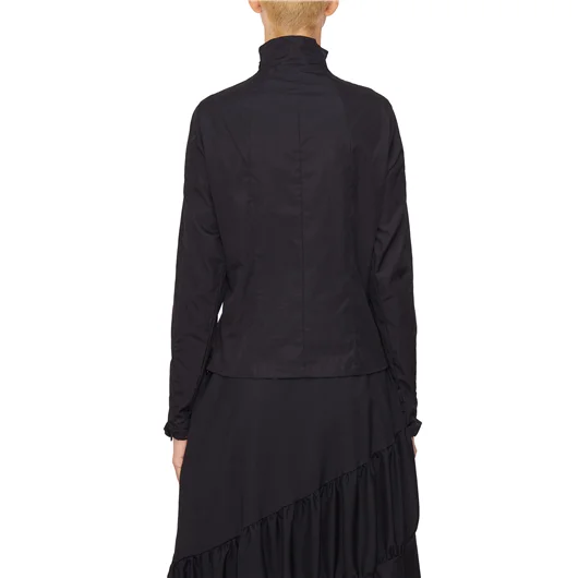 COMME DES GARCONS NOIR MAGLIA COLLO ALTO IN COTONE