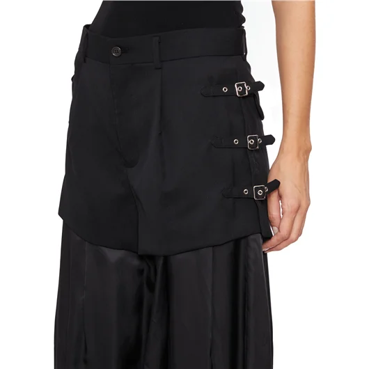 COMME DES GARCONS NOIR PANTALONE IN LANA DOPPIATO