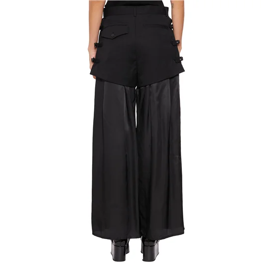 COMME DES GARCONS NOIR PANTALONE IN LANA DOPPIATO