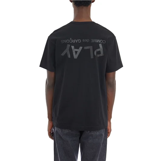 COMME DES GARCONS PLAY T-SHIRT LOGO IN COTONE